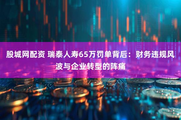 股城网配资 瑞泰人寿65万罚单背后：财务违规风波与企业转型的阵痛